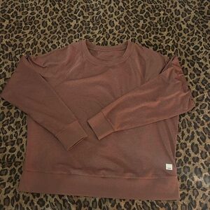 Vuori Crewneck Sweater in Dusty Rose